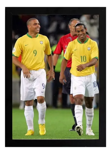 Quadro Ronaldo Ronaldinho Seleção Brasileira A3 #2 | Parcelamento