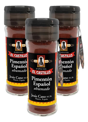 Pimentón Español Ahumado El Castillo 3 Unidades