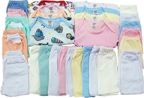 Body Bebê+mijão Liso E Estampado Kit C/16 Roupa Bebê Atacado