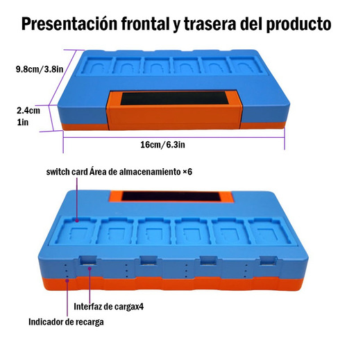6 En 1 Base De Cargador Para Control Joycon Nintendo Switch