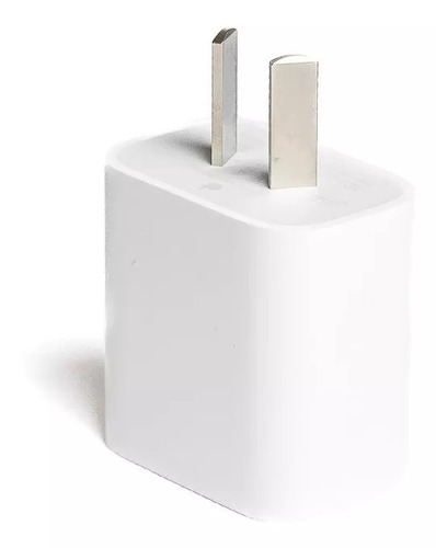 Cargador apple 20w USB-C para iPhone A2305 color Blanco
