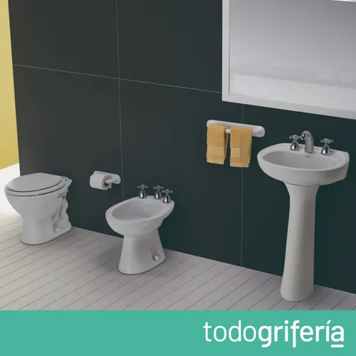 Combo Ferrum Andina Inodoro Corto, Bidet 3a Y Lavatorio 3a