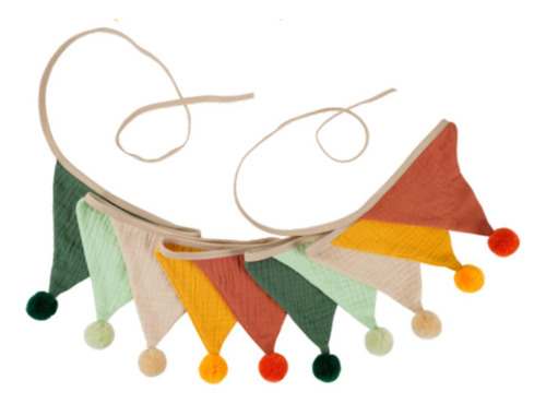 Triángulo Bunting Flag Bannant Banner Suministros De Color