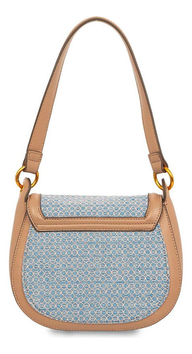 Bolsa Crossbody Cloe Para Mujer Herraje Y Bordado Oe Color Azul