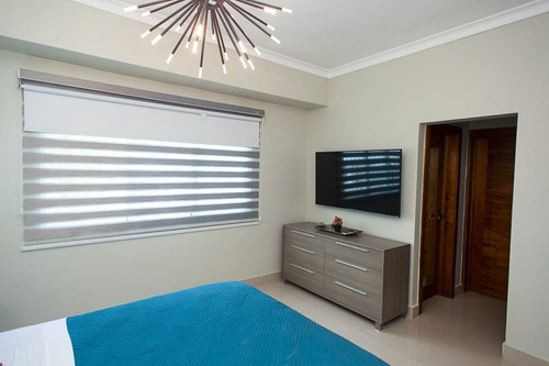 Se Alquila, Apartamento 1hab Amueblado Moderno Y Acogedor C/lobby, Lounge Y Gym En El Vergel (ideal Para Estudiantes, Ejecutivos, Doctores)