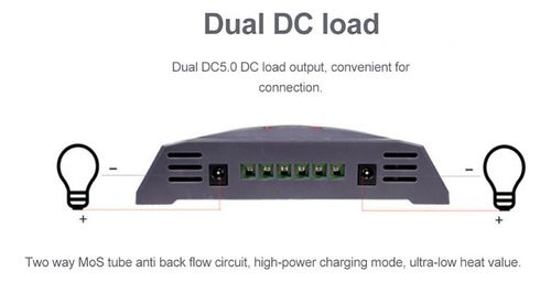 Controlador De Carga Y Descarga Regulador De 12 Voltios/24 V