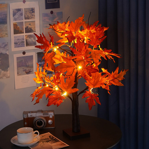 Luzes Decorativas De Tv Maple Leaf Tree Liderou Atividade De