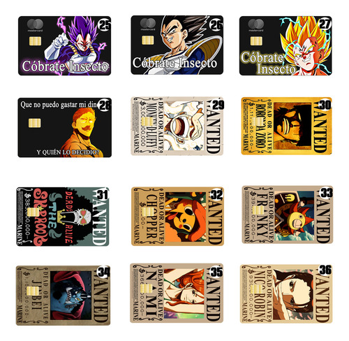 Sticker Tarjeta Banco Holográfico Mayoreo Anime Meme 100pz