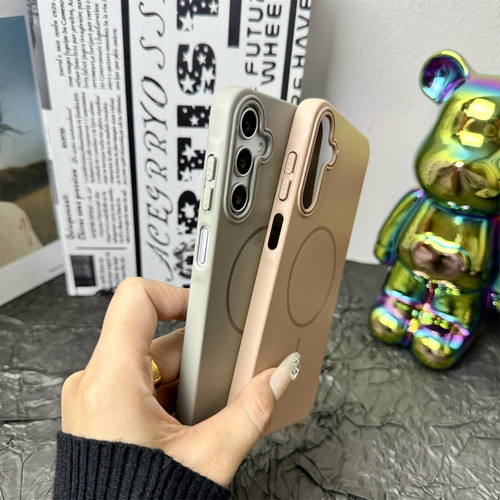 Funda Magnética Rígida Ultrafina De Lujo Para Samsung Galaxy S25 S24 S23 S22 Ultra Plus Fe Para Carga Inalámbrica