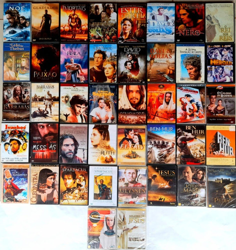 Filmes Épicos E Biblicos - Coleção Em 56 Dvds - Original 