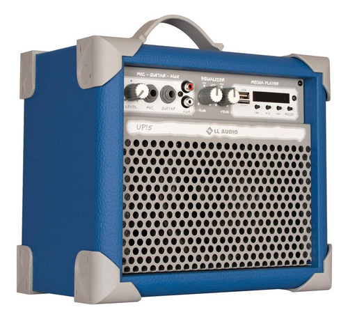 Caixa Amplificada 35w Multiuso Azul Up 5 Ll Audio