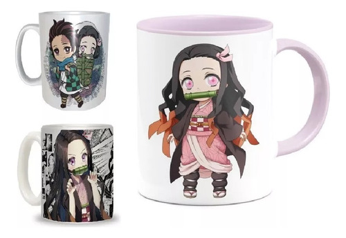 Tazas Personalizadas Demon  C/caja Sublimada Diseño Anime