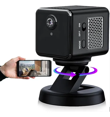 Mini Cámara Espia Int Vq9 Tipo Cubo Ip Wifi App Tuya Smart