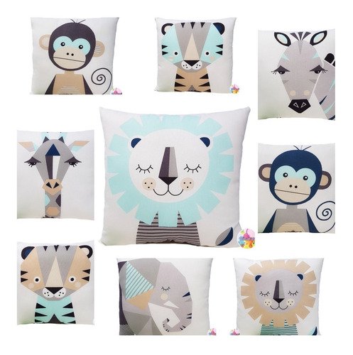 Imagen 2 de 2 de Almohadón Infantil Deco Niño Almohadones Nordico Escandinavo