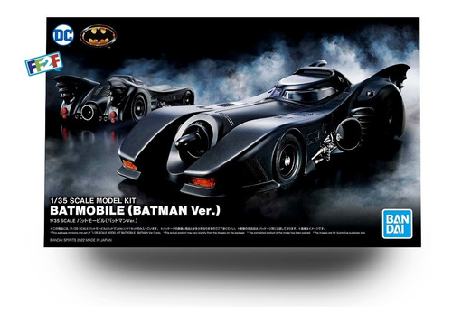 Batman 1989 1/35 Escala Plastic Model Kit Batimobil Bandai (Usado)