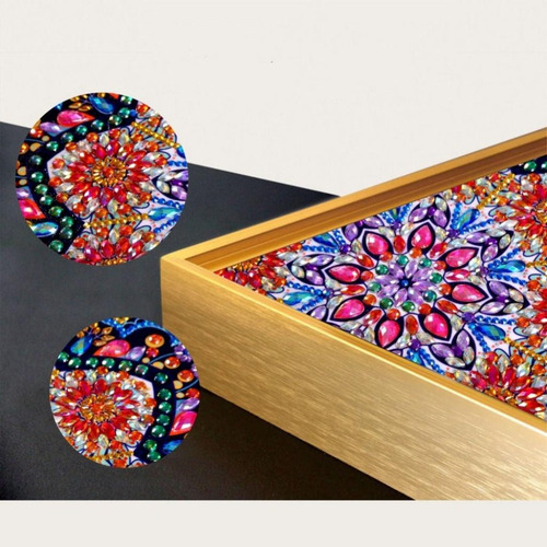 Imagen 2 de 6 de Diy Pintura De Diamante Punto De Cruz Kit Cuadros Bordados