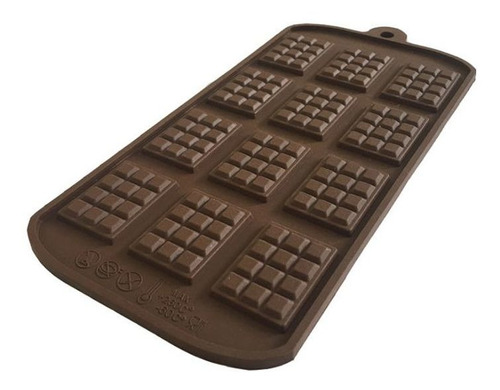 Molde En Silicona Mini Tabletas Chocolate