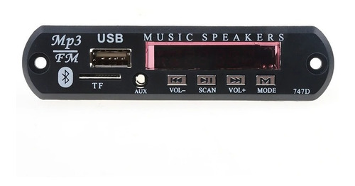 Modulo Reproductor De Audio Stereo Bluetooth Usb Sd Auxiliar