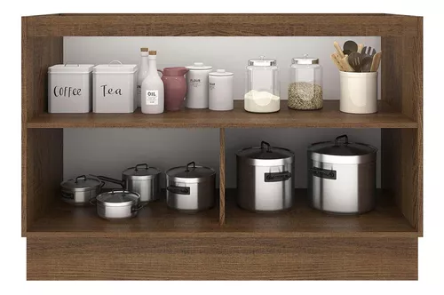 Kit 2 Muebles Cocina Madesa Agata (Sin Tapa y Fregadero)