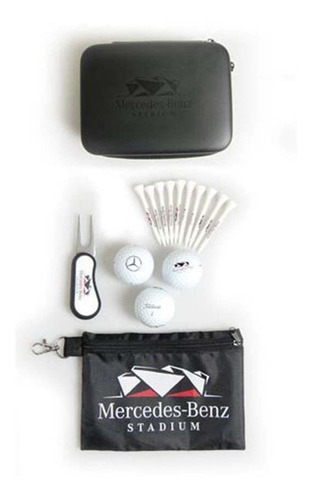 Merced Benz Stadium Premium Golf Balls Tee Divot Kit Estuche