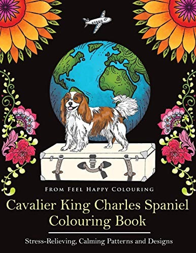 Cavalier King Charles Spaniel Libro Para Colorear Divertido 