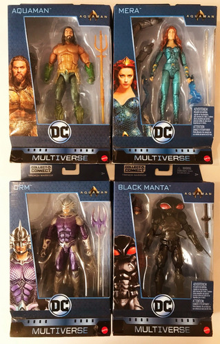 Aquaman Complete Wave Dc Multiverse Mera Black Manta Orm Dc (Usado)