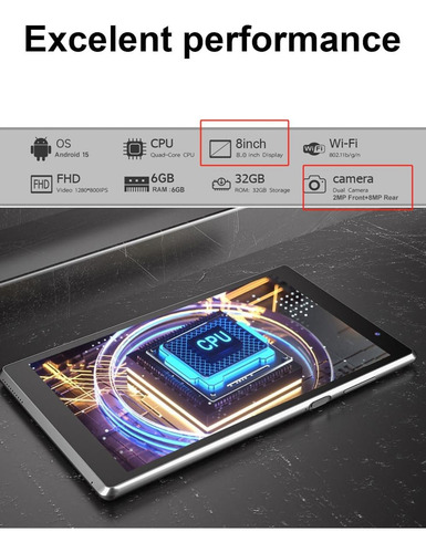Tableta Android Coopers De 7 Pulgadas, 6 Gb De Ram, 32 Gb De