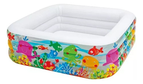 Piscina Infantil Cuadrada Intex Wet Set #exz