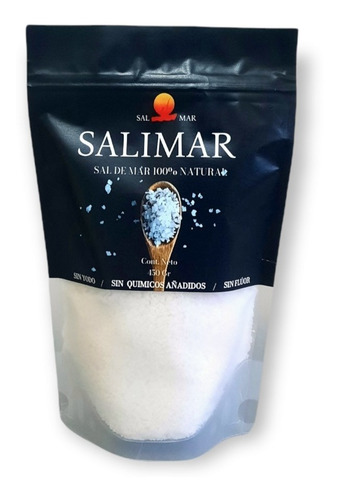 Sal De Mar Fina Natural 400gr Sin Yodo Sin Flúor Ni Químicos