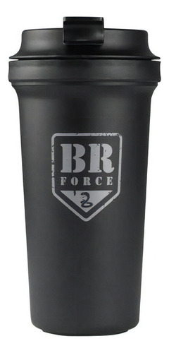 Copo Para Viagem Guaíba Br Force Anti Vazamento 450ml Cor Preto Liso