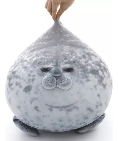 Lt Bbt Foca Gordita Manchada - Almohada De Peluche - 60 Cm