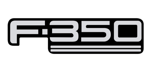 Adesivo Compatível Caminhão F-350 Emblema Resinado 3d R017