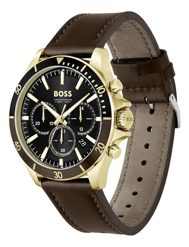 Reloj Hugo Boss Hombre Cuero 1514100 Troper Cronógrafo