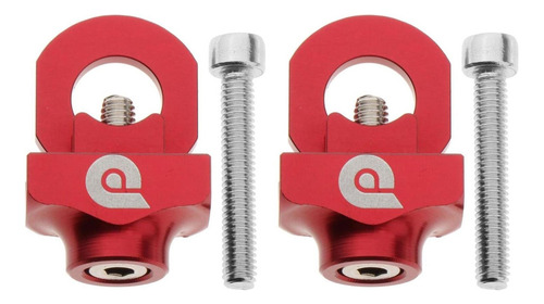 2x De Ajuste Del Tensor De Cadena Bmx Plegable Rojo