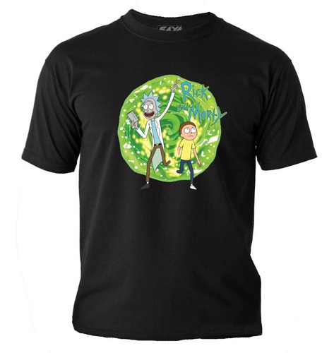 Camiseta Rick And Morty Algodón Estampado Full Color Estilos