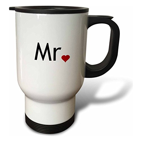 Vaso - Mrs. With Red Love Heart-part Of Mr. And Mrs. Set For