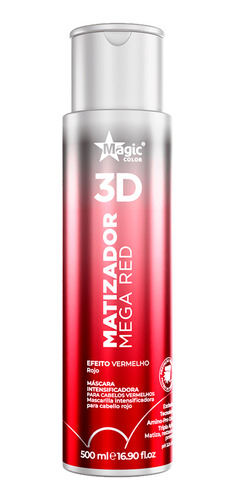 Matizador Gloss Mega Red Vermelho Magic Color - 500ml