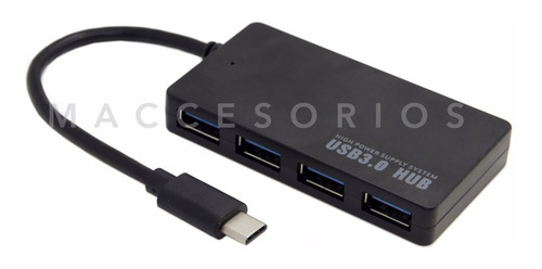 Imagen 4 de 10 de Hub Usb C Thunderbolt 3 A 4 Puertos Usb 3.0 Mac Win Lin