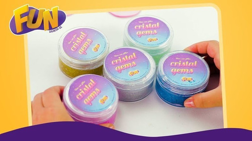 Imagem 3 de 3 de Slime Com Glitter Cristal Gems - Fun