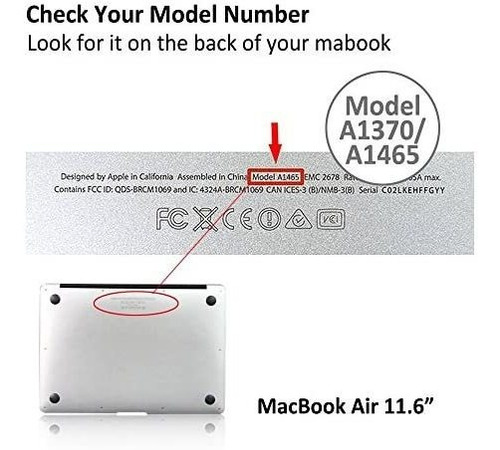 Icasso Macbook Air Estuche De 11 Pulgadas Recubierto De Goma