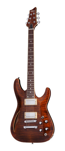 Guitarra Electrica Schecter C-1 E/a Piezo Electrico Fishman Color Marrón Material del diapasón Palo de rosa Orientación de la mano Diestro