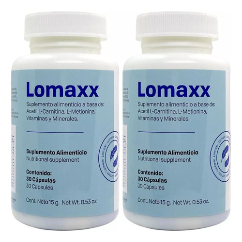 Lomaxx 30 Cápsulas 2 Frascos Peso Control