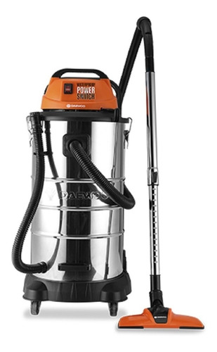 Aspiradora industrial De tacho Daewoo Davc Series DAVC90-40L 40L  acero inoxidable, naranja y negra 220V