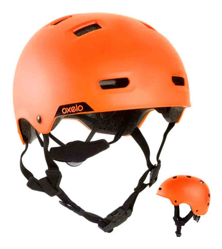 Capacete Para Patins/skate/patinete Mf540 Oxelo Cor Laranja Tamanho 55-59 CM