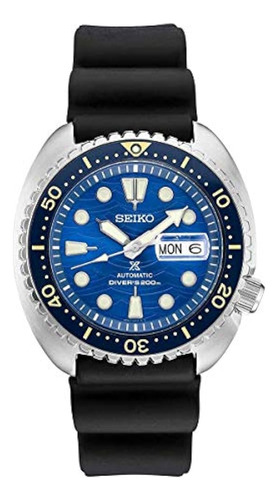 Reloj Para Hombre Seiko Srpe07 Prospex Negro 45 Mm Acero Ino