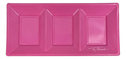 Bandeja Plástica Rectangular 38 X 17,5 Cm  X3 Und Decoración