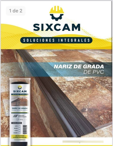 Imagen 3 de 6 de Nariz De Grada Pvc 1.20 Mts