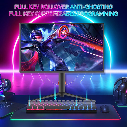 Ciy X79 Teclado Mecánico Para Juegos Bluetooth, Rgb, Diseño