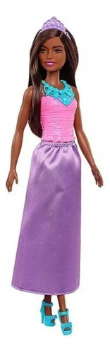 Boneca Barbie Princesa Dreamtopia Negra Básica Mattel 