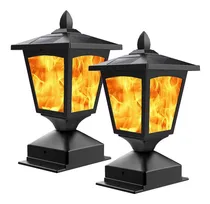 Comprar Luz De Llama Solar Para Poste, Luz Led Para Poste De Va...